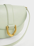 CHARLES & KEITH Gabine Saddle Bag Mint Green