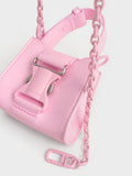 CHARLES & KEITH Ivy Top Handle Mini Bag Pink