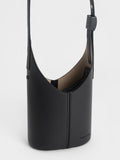 CHARLES & KEITH Altea Bucket Bag Black