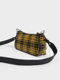 CHARLES & KEITH Woven Check-Print Shoulder Bag Multi