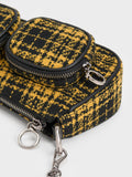 CHARLES & KEITH Woven Check-Print Shoulder Bag Multi