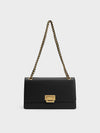 CHARLES & KEITH_Everline Braided-Strap Shoulder Bag_Black