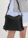 CHARLES & KEITH Cube Knotted Hobo Bag Black