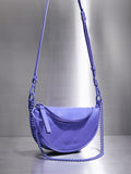 CHARLES & KEITH Philomena Half-Moon Crossbody Bag Purple