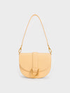 CHARLES & KEITH Women Gabine Saddle Bag Beige