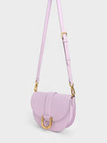 CHARLES & KEITH Gabine Saddle Bag Lilac