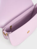 CHARLES & KEITH Gabine Saddle Bag Lilac