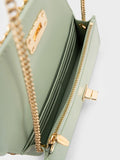 CHARLES & KEITH Micaela Quilted Long Wallet Green