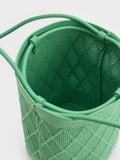 CHARLES & KEITH Genoa Knitted Drawstring Bag Green