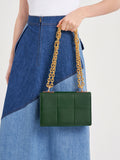 CHARLES & KEITH Georgette Chain Handle Bag Dark Green