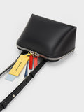 CHARLES & KEITH Cockade Crossbody Bag Black