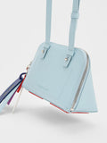 CHARLES & KEITH Cockade Crossbody Bag Blue