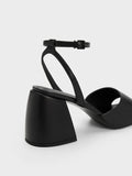 CHARLES & KEITH Women Chunky Block Heel Sandals Black