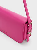 CHARLES & KEITH Henrietta Shoulder Bag Fuchsia