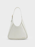 CHARLES & KEITH Women Buzz Hobo Bag_White