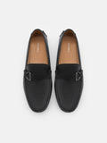 PEDRO Jackson Leather Moccasins - Black