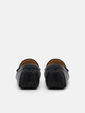 PEDRO Jackson Leather Moccasins - Black