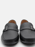 PEDRO Jackson Leather Moccasins - Black