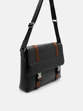 PEDRO Men Rigby Messenger Bag - Black