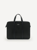 PEDRO Men Allen Leather Briefcase - Black