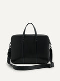 PEDRO Men Allen Leather Briefcase - Black