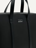 PEDRO Men Allen Leather Briefcase - Black