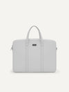 PEDRO Men Allen Leather Briefcase - Light Grey