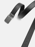 PEDRO Men Embossed Leather Reversible Tang Belt - Black