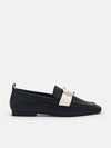 PEDRO Eden Leather Loafers - Black