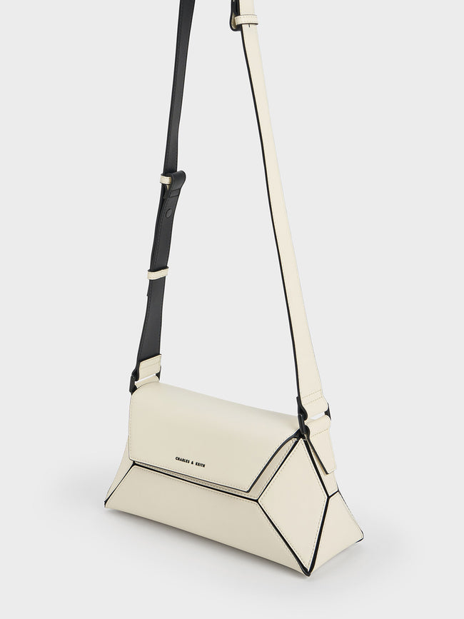 CHARLES & KEITH Women Nasrin Geometric Shoulder Bag_Multi