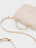 CHARLES & KEITH_Front Flap Top Handle Bag_Ivory