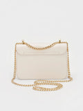 Alva Quilted Chain-Handle Bag_Cream