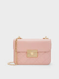 Alva Quilted Chain-Handle Bag_Light Pink