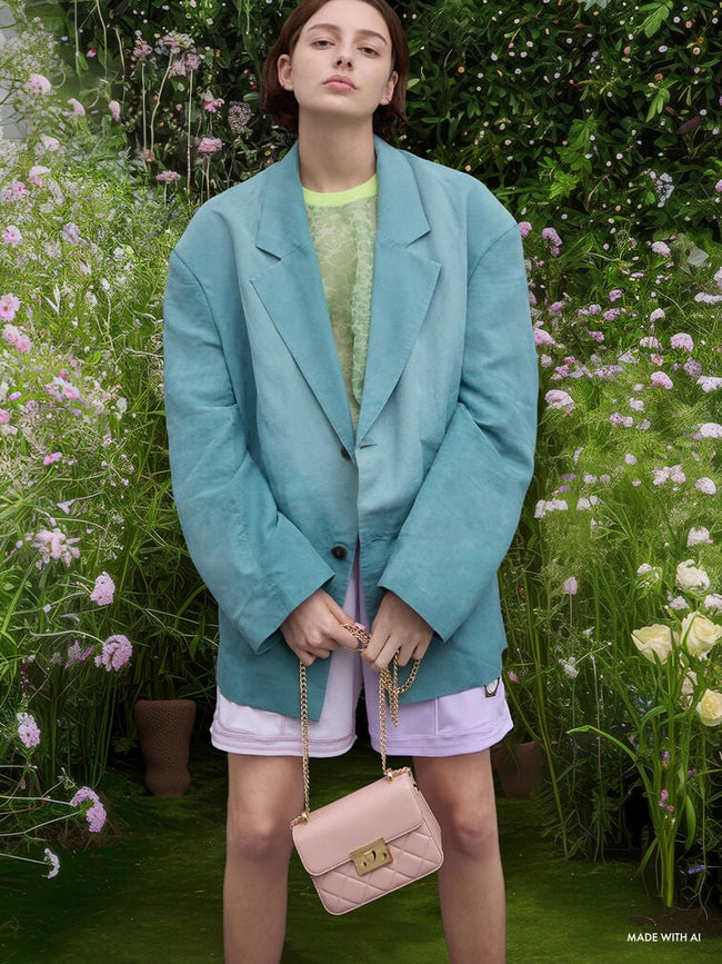 Alva Quilted Chain-Handle Bag_Light Pink