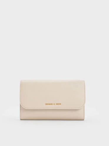 Octavia Front Flap Long Wallet_Ivory
