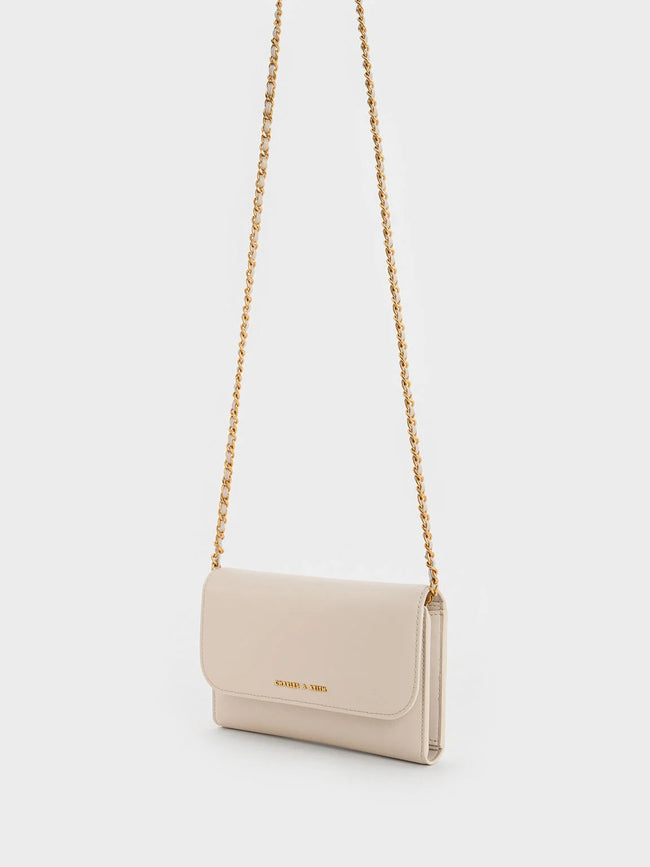 Octavia Front Flap Long Wallet_Ivory