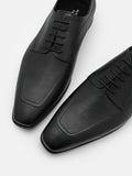 PEDRO Altitude Lightweight Leather Derby Shoes - Black