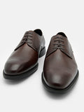 PEDRO Altitude Lightweight Leather Derby Shoes - Brown