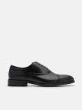 PEDRO Leather Brogue Oxford Shoes - Black