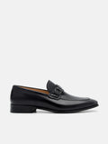 PEDRO Leather Buckle Loafers - Black