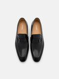 PEDRO Leather Buckle Loafers - Black