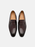 PEDRO Leather Buckle Loafers - Dark Brown