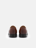 PEDRO Leather Dual Finish Derby Shoes - Cognac