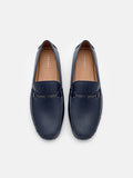 PEDRO Anthony Leather Driving Shoes-Navy