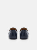 PEDRO Anthony Leather Driving Shoes-Navy