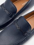 PEDRO Anthony Leather Driving Shoes-Navy