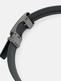 PEDRO Embossed Leather Automatic Belt - Black