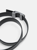 PEDRO Embossed Leather Automatic Belt - Black
