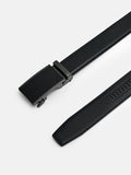 PEDRO Embossed Leather Automatic Belt - Black