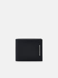 PEDRO Leather Bi-Fold Flip Wallet - Black